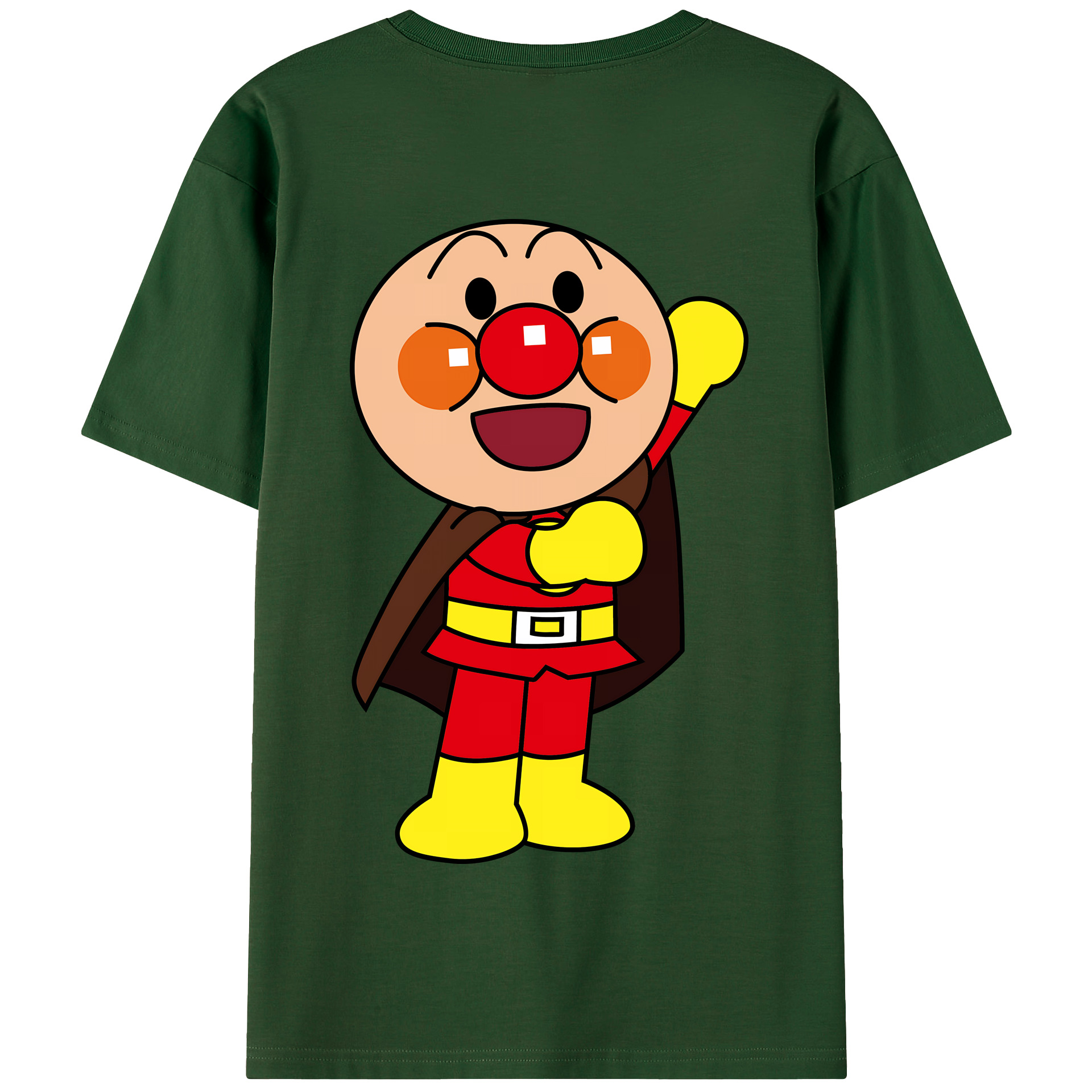 （画像用） アンパンマン Anpanman 綿100％半袖Tシャツ（背面プリント）